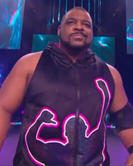 AEW Keith Lee Black Satin Vest
