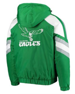 Philadelphia Eagles Kelly Green Throwback Jacket