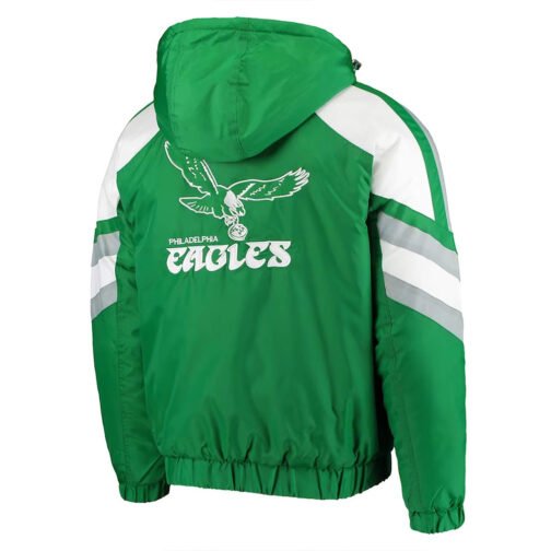 Philadelphia Eagles Kelly Green Throwback Jacket - Image 2