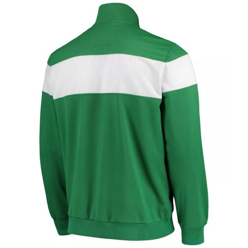 Kelly Green/White Boston Celtics Strength Striped Track Jacket - Image 2