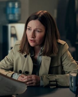 Kelly Macdonald I Came By Beige Coat