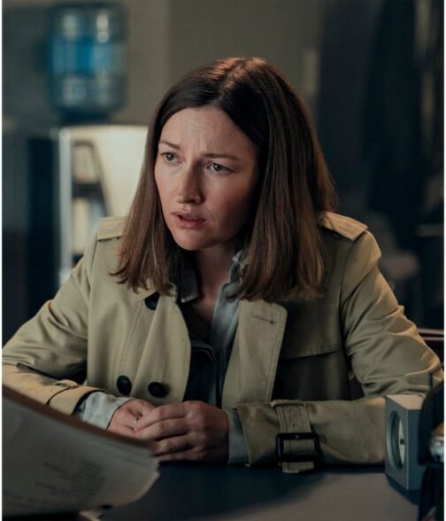 Kelly Macdonald I Came By Beige Coat - Image 2