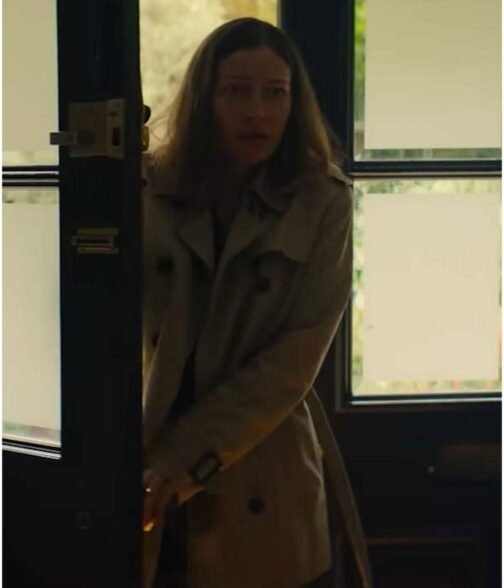 Kelly Macdonald I Came By Beige Coat - Image 4