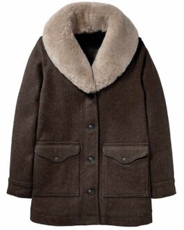 Kelly Reilly Yellowstone Shawl Collar Coat