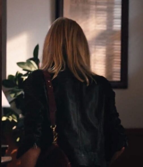 Yellowstone Kelly Reilly Season 04 Biker Leather Jacket - Image 3