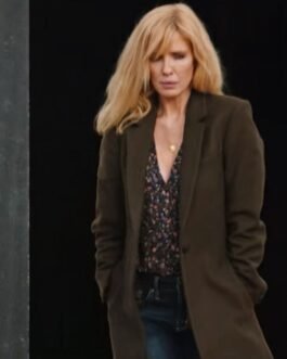 Yellowstone Season 04 Kelly Reilly Wool Green Coat