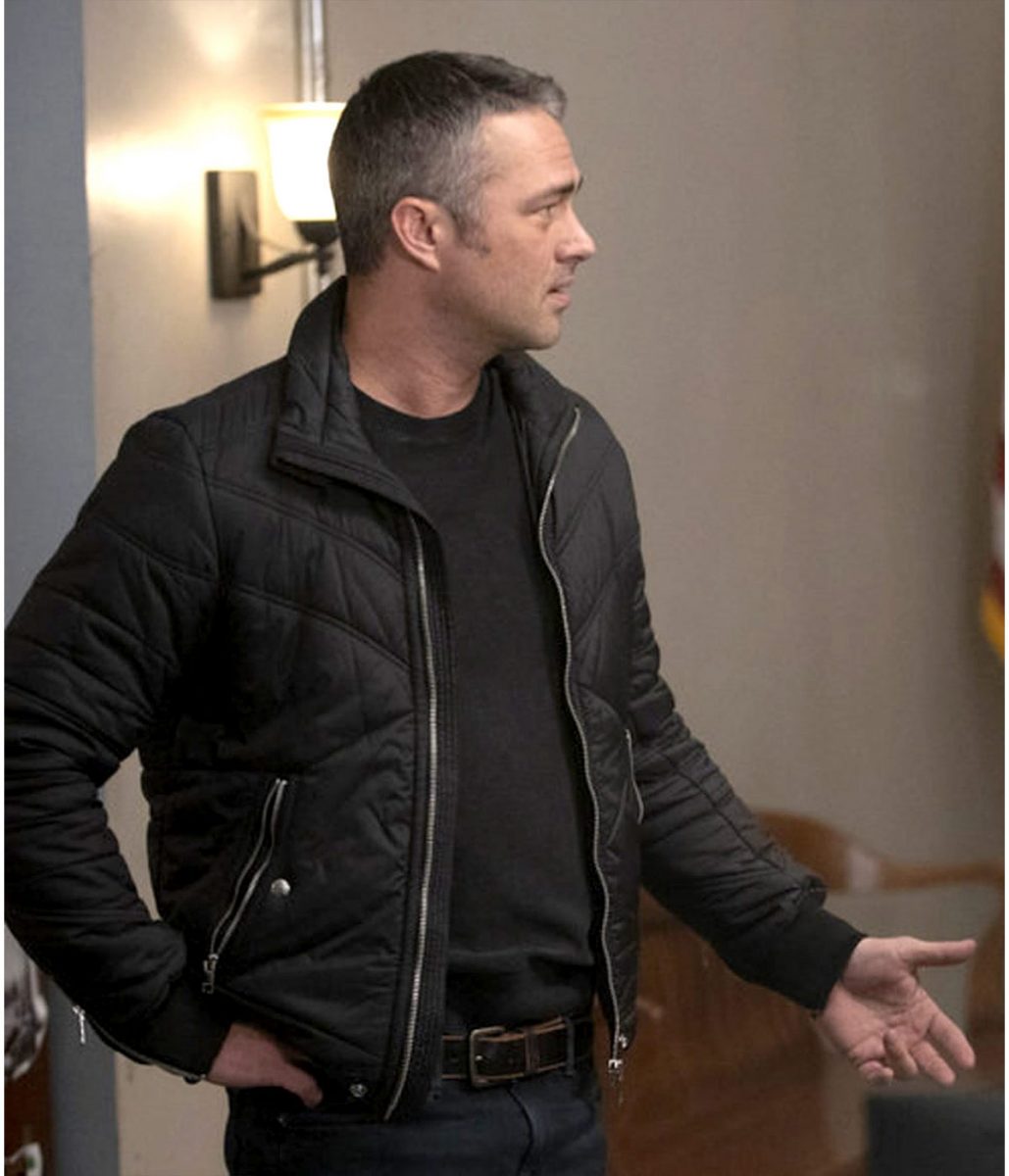 Chicago Fire Taylor Kinney Black Puffer Jacket - Image 2