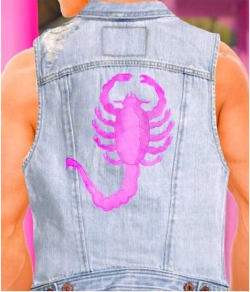 Ryan Gosling Barbie Blue Denim Vest - Image 5