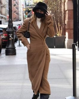 Kendall Jenner Street Wear Wool Coat