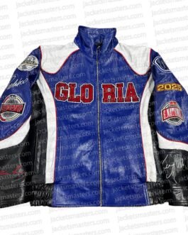 Super Bowl 2025 Halftime Show Gloria Leather Jacket
