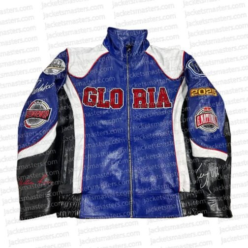Super Bowl 2025 Halftime Show Gloria Leather Jacket