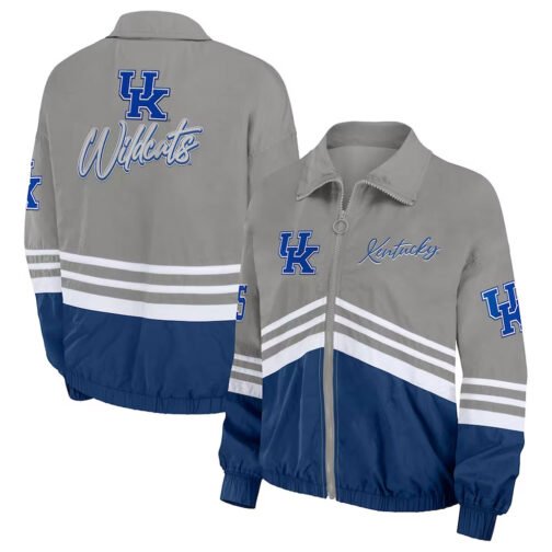 Kentucky Wildcats Throwback Windbreaker Jacket - Image 3