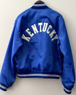 Kentucky Wildcats Vintage Blue Satin Jacket