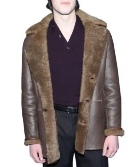 Jeremy Allen White The Iron Claw Leather Coat