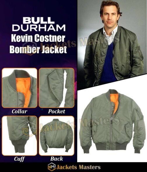 Kevin Costner Bull Durham Bomber Jacket - Image 10