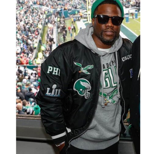 Kevin Hart Philadelphia Eagles Black Jacket - Image 4