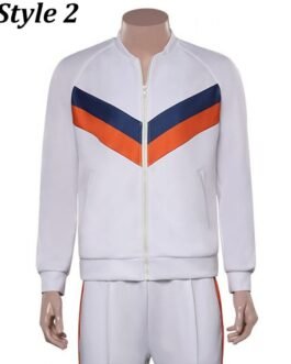 Kevin Hart / Mark Wahlberg Me Time Fleece Blue/ White Track Jacket