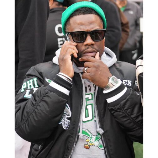Kevin Hart Philadelphia Eagles Black Jacket - Image 5