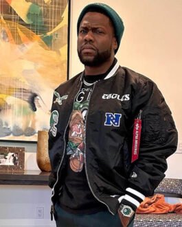 Kevin Hart Philadelphia Eagles Black Jacket