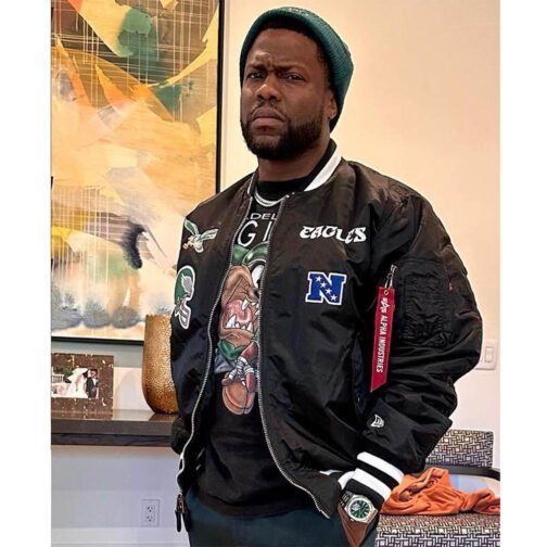 Kevin Hart Philadelphia Eagles Black Jacket - Image 2