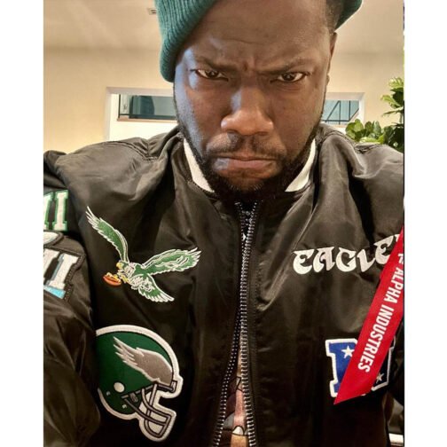 Kevin Hart Philadelphia Eagles Black Jacket - Image 6