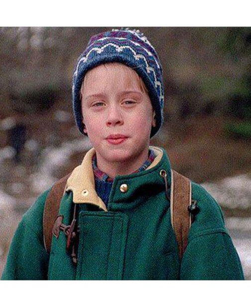 Macaulay Culkin Home Alone Green Wool Duffle Coat - Image 10