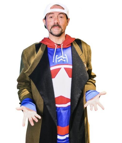 Kevin Smith Clerks III Green and Black Trench Coat - Image 4