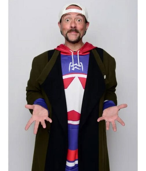 Kevin Smith Clerks III Green and Black Trench Coat - Image 2