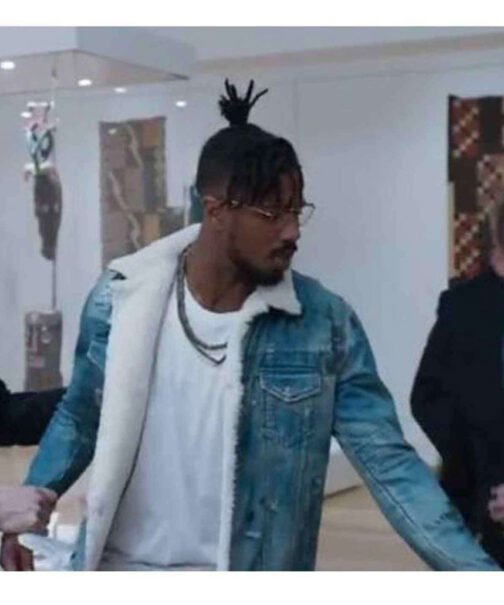 Black Panther Michael B. Jordan Jean Jacket - Image 2