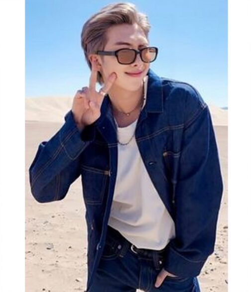 Yet To Come Kim Nam-Joon Denim Blue Jacket - Image 7