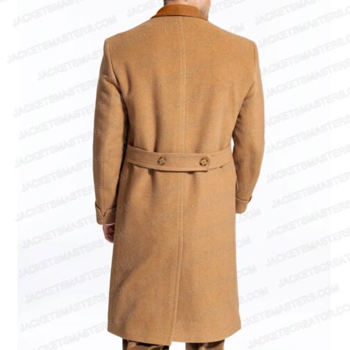 King Charles III Wool Brown Trench Coat - Image 3
