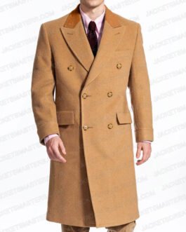 King Charles III Wool Brown Trench Coat