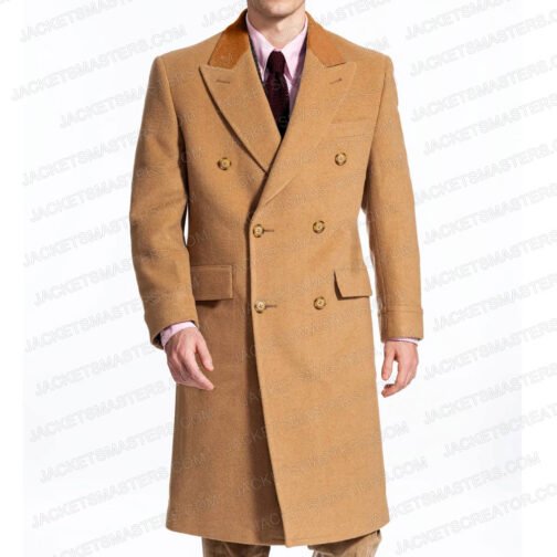 King Charles III Wool Brown Trench Coat