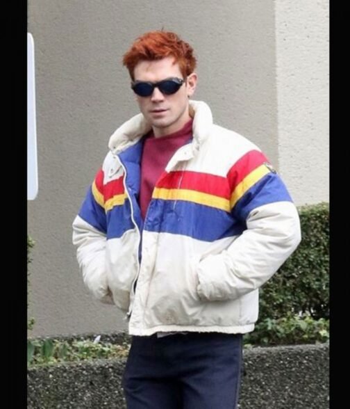 KJ Apa Riverdale Star Puffer Colorful Jacket