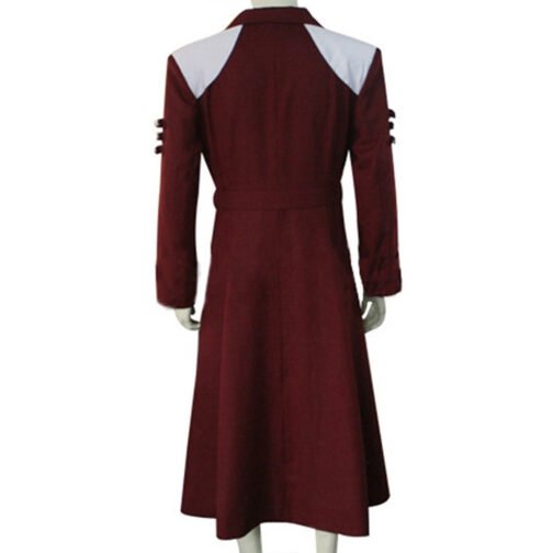 Knight Hunters Balinese Wool Maroon Coat - Image 3