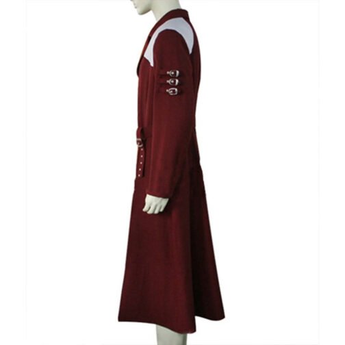 Knight Hunters Balinese Wool Maroon Coat - Image 4