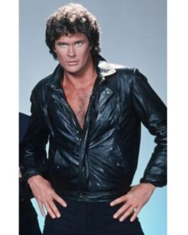 David Hasselhoff Michael Knight Leather Jacket