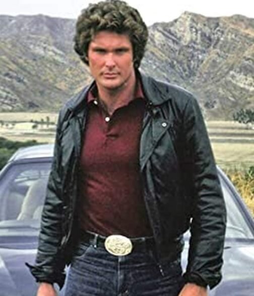 David Hasselhoff Michael Knight Leather Jacket - Image 5