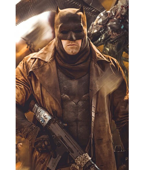 Dawn of Justice Batman Leather Coat - Image 4