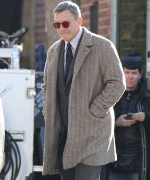 Knives Out Daniel Craig Wool Coat - Image 6