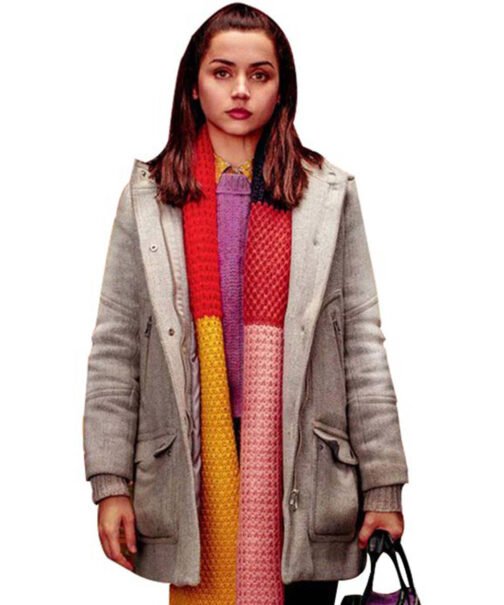 Ana De Armas Knives Out Wool Coat - Image 10