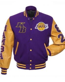 Los Angeles Lakers Kobe Bryant Mamba Letterman Jacket