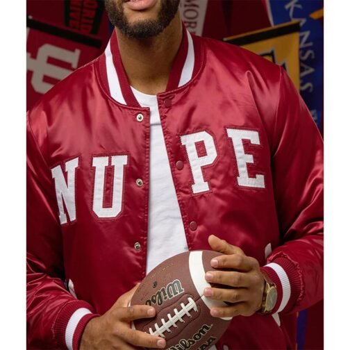 Nupe Varsity Satin Jacket - Image 5