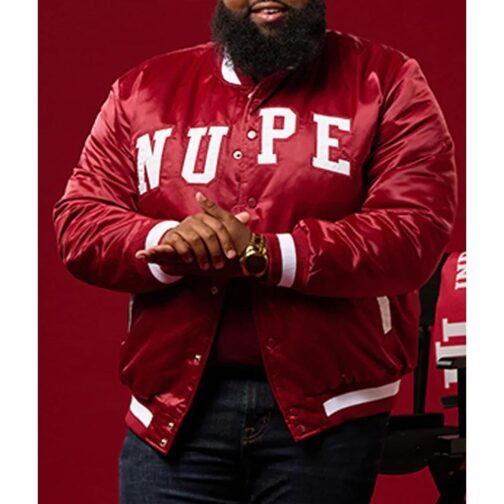 Nupe Varsity Satin Jacket - Image 3