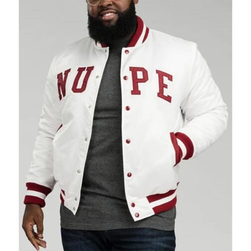 Nupe Varsity Satin Jacket - Image 6