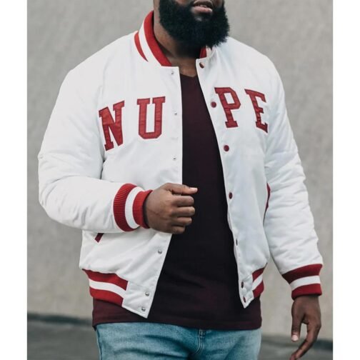Nupe Varsity Satin Jacket - Image 8