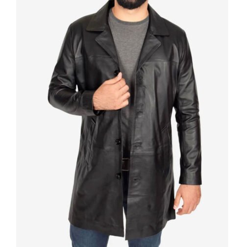 Kurt Cobain Leather Coat - Image 5
