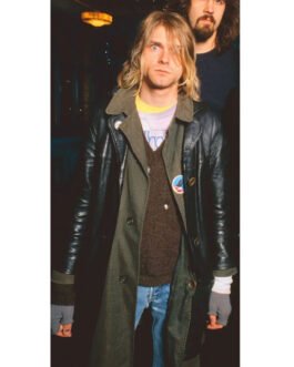 Kurt Cobain Leather Coat