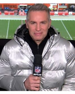 Kurt Warner Puffer Silver Hooded Jacket