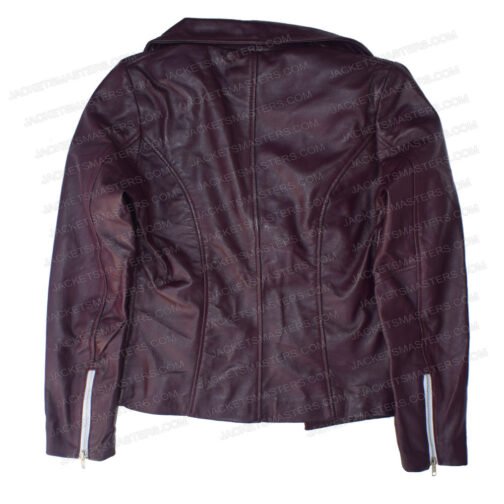Kyoko Kirigiri Danganronpa Purple Leather Jacket - Image 5
